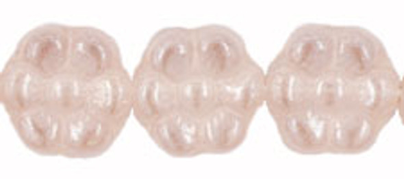 Czech Glass Flower Beads 8x4mm – Luster Rosaline (25pcs)