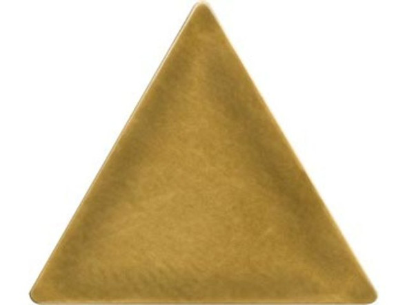 Brass Stamping Blank, Triangle, 25x22mm (12 Pieces)
