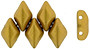 Matubo GemDuo 8x5mm 2-Hole Bead Matte - Metallic Antique Gold (2.5-Inch Tube)
