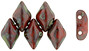 Matubo GemDuo 8x5mm 2-Hole Bead Opaque Red - Picasso (2.5-Inch Tube)
