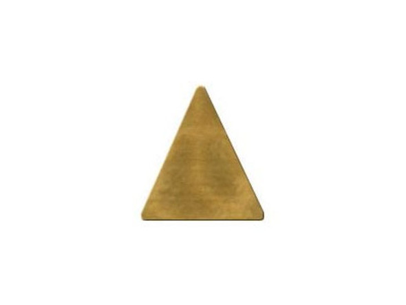 Brass Blank, Triangle, 11x10mm (12 Pieces)