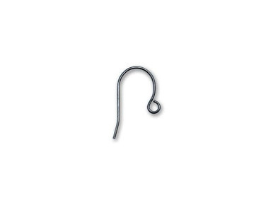 Gunmetal Shepherds Hook French Ear Wire (12 Pieces)