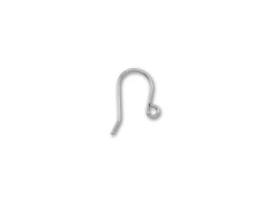 Antique Silver Shepherds Hook French Ear Wire (12 Pieces)