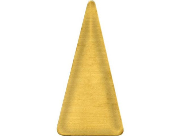 Brass Blank, Triangle, Round Corners (12 Pieces)