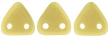 CzechMates Triangle 6mm Tube 2.5" : Sueded Gold Opaque Lt Beige