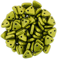 CzechMates Triangle 6mm Tube 2.5" : ColorTrends: Saturated Metallic Meadowlark