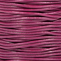 Leather Cord USA 2mm Round Leather Cord Cyclamen (1 yard)