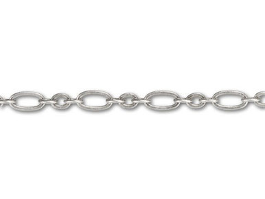 Antique Silver 2mm Nickel-Free Cable Chain (1 Foot)