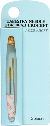Tulip - Tapestry Needles for Bead Crochet, 3 Pieces - Assorted