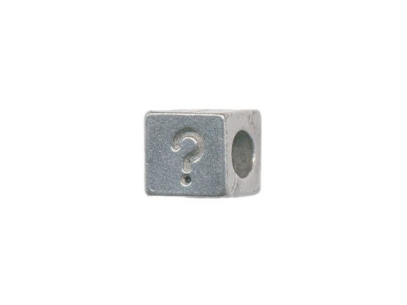Antiqued Pewter Plated Bead, Cast, Cube, 7mm, ?, Antiqued Pewter (Each)