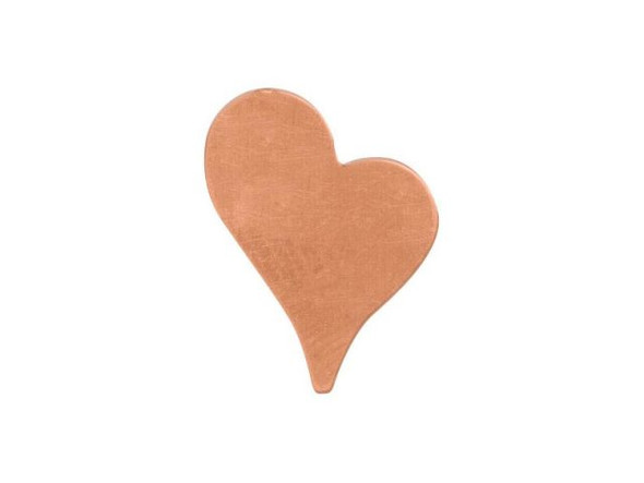 Copper Blank, Artsy Heart, 18ga (Each)