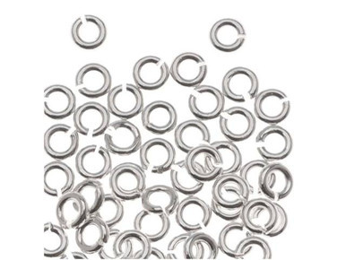 Sterling Silver Round Open Jump Ring - 0.025"/2.5mm OD - 22 GA (20 Pieces)