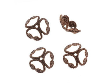 Vintaj Natural Brass Etruscan Bead Cap 12mm (2 Pieces)
