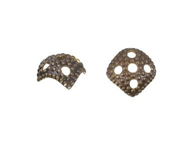Vintaj Natural Brass Square Bead Cap 7mm (4 Pieces)