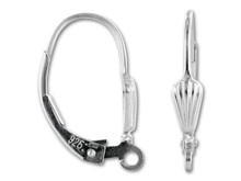 Sterling Silver Shell Lever-Back Earrings (1 Pair)