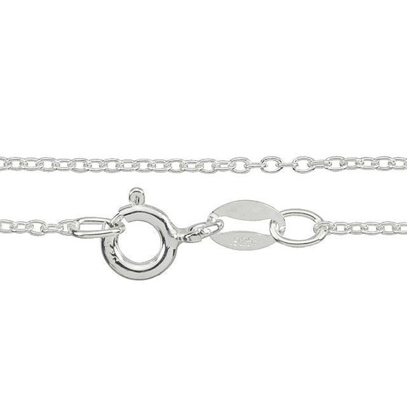 Sterling Silver 18-Inch 030 Cable Chain Necklace (1 Piece)