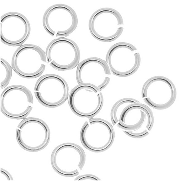 Sterling Silver 20 Gauge 4mm Precision Cut Open Jump Ring (10 Pieces)