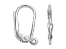 Sterling Silver Teardrop Lever-back Earrings (1 Pair)