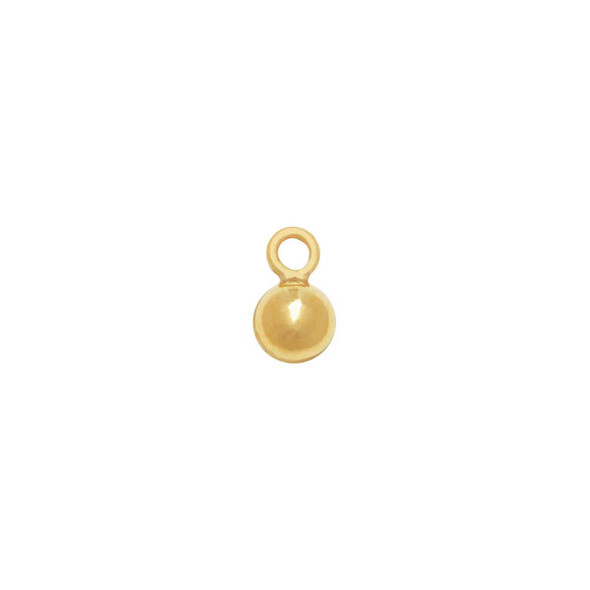 Gold-Filled 14K/20 3mm Ball Drop Charm (1 Pair)