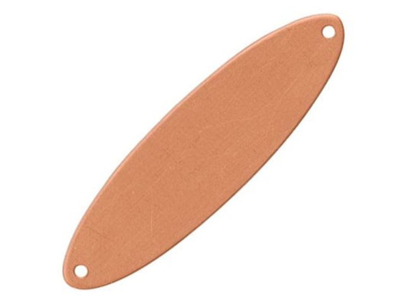 Copper Blank, Oval, Two Hole, 9x32mm (Each)
