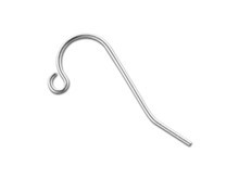 Sterling Silver 10 x 22mm French Ear Wire, 0.69mm (4 Pieces)