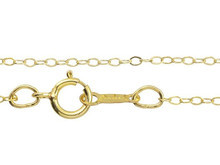Gold-Filled 14K/20 16-Inch 922 Hammered Cable Chain Necklace (1 Piece)
