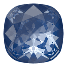 Swarovski 4470 12mm Cushion Fancy Stone Crystal Blue Muse Lux