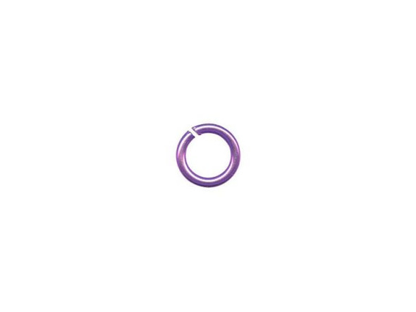 Purple Niobium Jump Ring, Round, 5mm (10 Pieces)