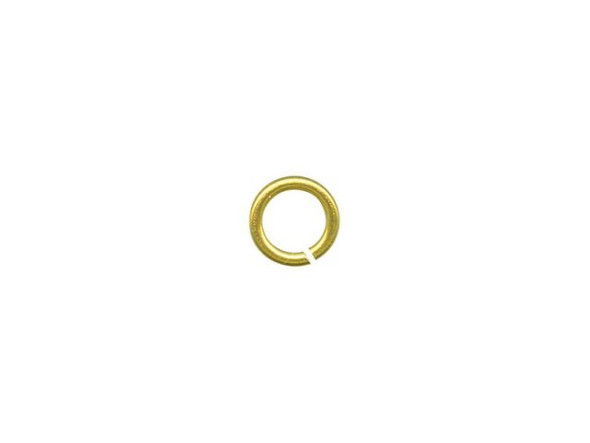 Yellow Niobium Jump Ring, Round, 5mm (10 Pieces)