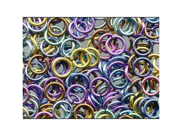 Assorted Niobium Jump Ring, Round, 5mm, Assorted (100 Pieces)