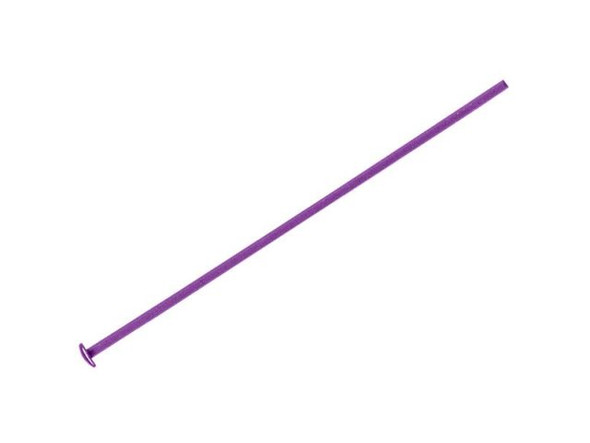 Purple Niobium Head Pin, 1.5", Standard (10 Pieces)