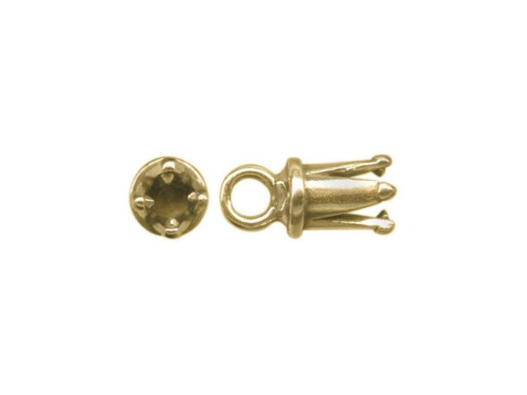 JBB Findings Brass Cord End, Round, 2mm I.D. (Each)