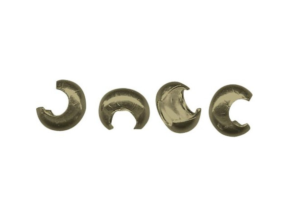 Antiqued Brass Plated Crimp Cover, 5.5mm (100 Pieces)