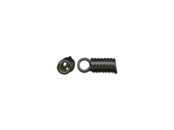 Gunmetal Coil End, 3x8mm, 1.7mm I.D. (gross)