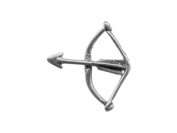 Sterling Silver Bow & Arrow Charm (Each)