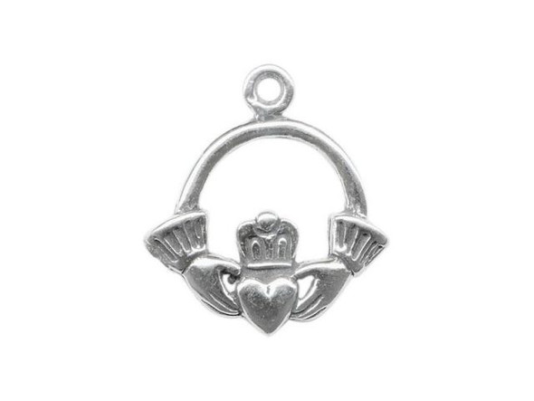 Sterling Silver Claddagh Charm (Each)