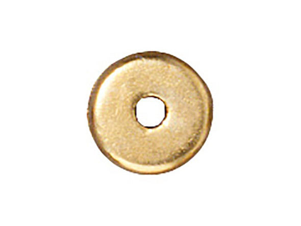 TierraCast Gold Plated Heishi Beads, 6mm Heishi (hundred)