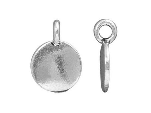 TierraCast Silver Plated Stampable Charm Blank (Each)
