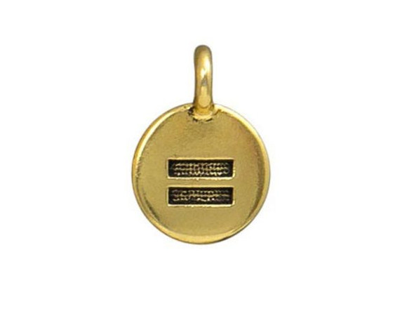 TierraCast Antiqued Gold Plated Equality Charm (Each)
