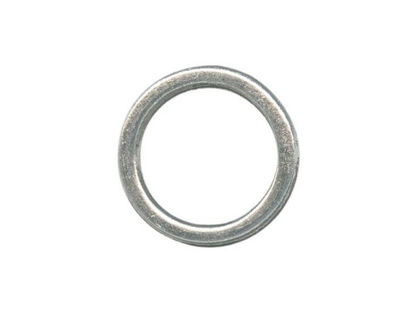 Antiqued Pewter Jewelry Link, Cast, Round, Plain (100 Pieces)