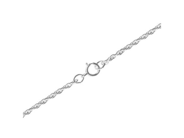 Sterling Silver Medium Rope Chain Necklace, 24" (Each)