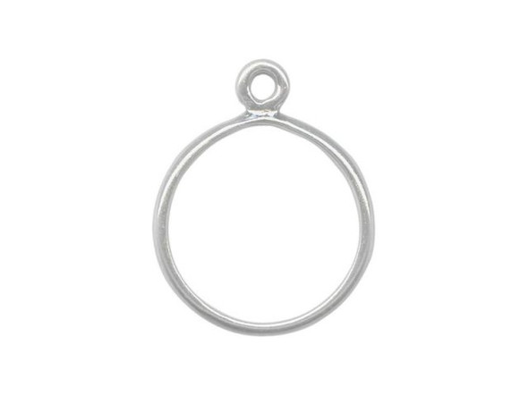 Sterling Silver Finger Ring Blank, with Loop, Size 5 (Each)
