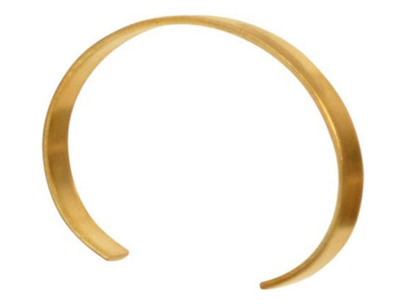 Brass 1/4" Cuff Bracelet Finding (Each)