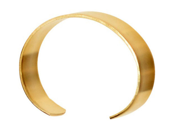 Brass 1/2" Cuff Bracelet Finding (Each)