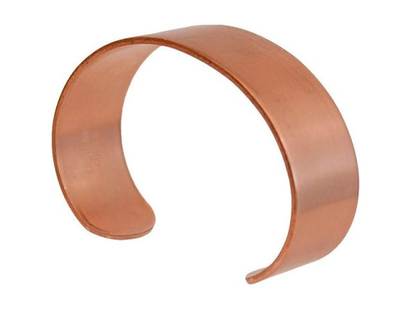 Solid Copper Cuff Bracelet Finding, 3/4" x 5.75" (Each)