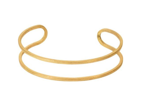 Bracelet Finding, Cuff, Open, 1/2" (Each)