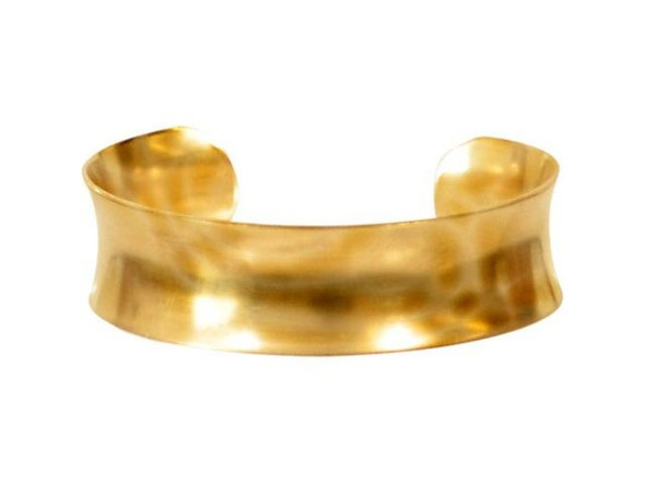 Bracelet Finding, Cuff, Concave, 3/4" (Each)