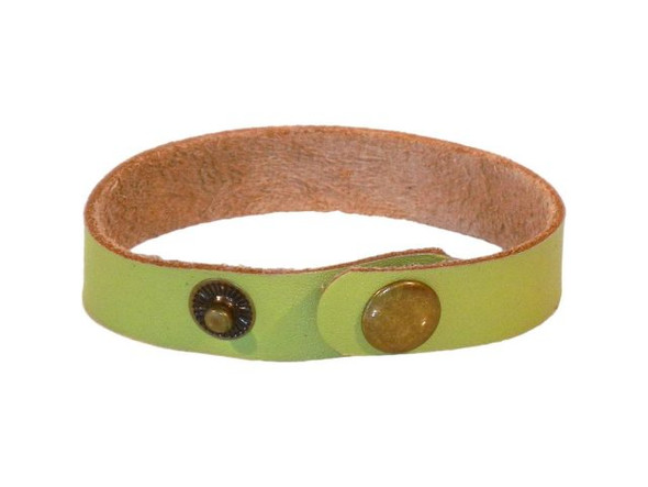 Leather Cuff Bracelet, 1/2" - Margarita (Each)