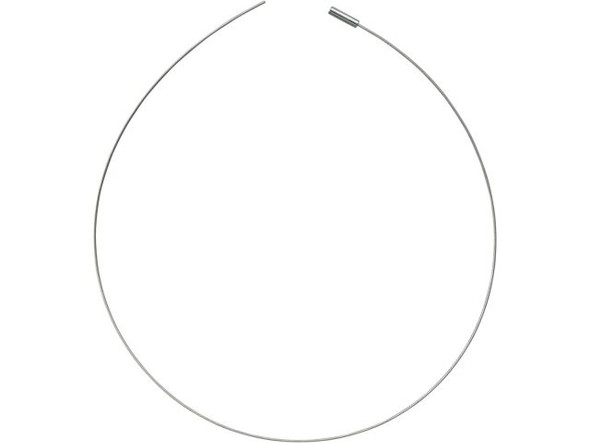 Choker, Steel Cable, 1mm, 20", Unfinished (10 Pieces)