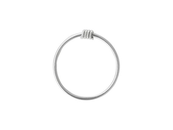 Sterling Silver Sleeper Hoops, 12mm (1 pair)